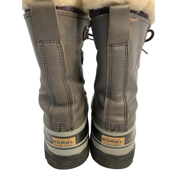 Sorel Mens Caribou Waterproof Winter Boots Size 8 Canada Wool Lined 8972 - Picture 15 of 15